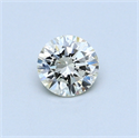 0.36 Carats, Round Diamond with Excellent Cut, I Color, VVS1 Clarity and Certified by EGL