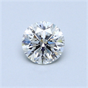 0.53 quilates, Redondo Diamante , Color E, claridad SI1 y certificado por GIA