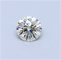 0.33 Carats, Round Diamond with Excellent Cut, H Color, VS1 Clarity and Certified by EGL