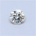 0.33 Carats, Round Diamond with Excellent Cut, I Color, VVS2 Clarity and Certified by EGL