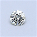 0.33 Carats, Round Diamond with Excellent Cut, I Color, VS1 Clarity and Certified by EGL