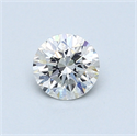 0.51 Carats, Round Diamond with Very Good Cut, D Color, VS1 Clarity and Certified by GIA