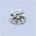 0.36 Carats, Round Diamond with Excellent Cut, I Color, VVS1 Clarity and Certified by EGL