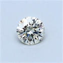 0.39 Carats, Round Diamond with Excellent Cut, I Color, VS2 Clarity and Certified by EGL