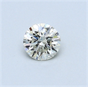 0.35 Carats, Round Diamond with Excellent Cut, I Color, VS1 Clarity and Certified by EGL
