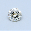 0.36 Carats, Round Diamond with Excellent Cut, H Color, VS1 Clarity and Certified by EGL