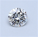 0.59 Carats, Round Diamond with Very Good Cut, F Color, VS2 Clarity and Certified by GIA