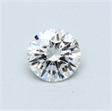 0.46 Carats, Round Diamond with Very Good Cut, D Color, VS2 Clarity and Certified by GIA