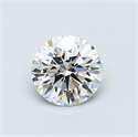 0.59 Carats, Round Diamond with Excellent Cut, G Color, VVS1 Clarity and Certified by EGL