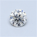 0.50 Carats, Round Diamond with Very Good Cut, E Color, SI2 Clarity and Certified by GIA