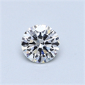 0.40 Carats, Round Diamond with Very Good Cut, D Color, SI1 Clarity and Certified by GIA