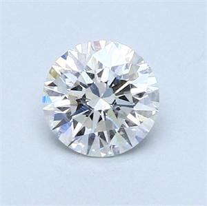 Picture of 0.66 Carats, Round Diamond with Excellent Cut, F Color, I1 Clarity and Certified by GIA