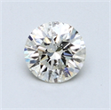 0.77 quilates, Redondo Diamante , Color K, claridad I1 y certificado por GIA
