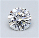 0.80 Carats, Round Diamond with Very Good Cut, E Color, SI2 Clarity and Certified by GIA