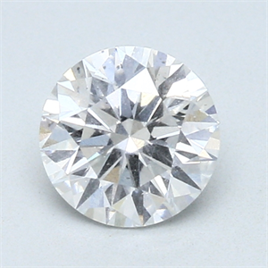 Picture of 1.07 Carats, Round Diamond with Excellent Cut, E Color, I1 Clarity and Certified by GIA