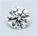 1.00 quilates, Redondo Diamante , Color D, claridad SI1 y certificado por GIA