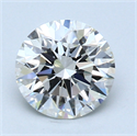 1.30 Carats, Round Diamond with Excellent Cut, I Color, VVS2 Clarity and Certified by GIA