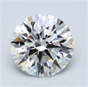 1.27 Carats, Round Diamond with Excellent Cut, I Color, VVS2 Clarity and Certified by GIA