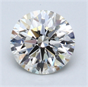 1.36 Carats, Round Diamond with Excellent Cut, J Color, VVS1 Clarity and Certified by GIA