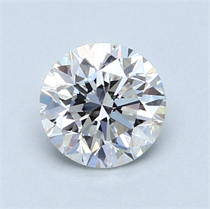 Picture of 1.00 Carats, Round Diamond with Very Good Cut, D Color, VVS2 Clarity and Certified by GIA