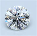 1.07 Carats, Round Diamond with Excellent Cut, H Color, VS2 Clarity and Certified by GIA