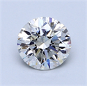 1.09 Carats, Round Diamond with Very Good Cut, H Color, VS2 Clarity and Certified by GIA