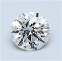 1.11 Carats, Round Diamond with Excellent Cut, J Color, VS2 Clarity and Certified by GIA