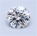 1.05 Carats, Round Diamond with Excellent Cut, D Color, IF Clarity and Certified by GIA