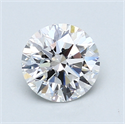 1.06 Carats, Round Diamond with Excellent Cut, D Color, IF Clarity and Certified by GIA