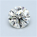 1.00 quilates, Redondo Diamante , Color J, claridad VVS1 y certificado por GIA