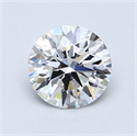 1.00 quilates, Redondo Diamante , Color F, claridad VVS1 y certificado por GIA