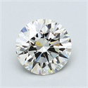 1.09 Carats, Round Diamond with Excellent Cut, I Color, VVS1 Clarity and Certified by GIA