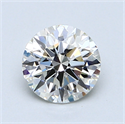 1.09 Carats, Round Diamond with Excellent Cut, J Color, VVS1 Clarity and Certified by GIA