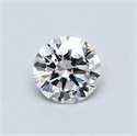 0.50 Carats, Round Diamond with Good Cut, F Color, VS1 Clarity and Certified by GIA