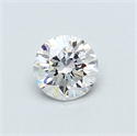 0.50 Carats, Round Diamond with Good Cut, D Color, VS1 Clarity and Certified by GIA