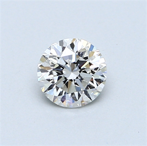 Picture of 0.50 Carats, Round Diamond with Good Cut, G Color, VVS1 Clarity and Certified by GIA