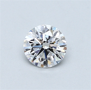 Picture of 0.50 Carats, Round Diamond with Good Cut, D Color, VS2 Clarity and Certified by GIA