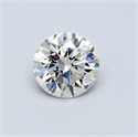 0.50 Carats, Round Diamond with Good Cut, G Color, VVS2 Clarity and Certified by GIA