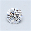 0.50 Carats, Round Diamond with Good Cut, D Color, VS2 Clarity and Certified by GIA
