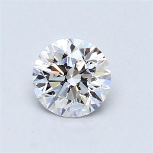Picture of 0.50 Carats, Round Diamond with Good Cut, D Color, VS2 Clarity and Certified by GIA