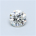 0.50 Carats, Round Diamond with Good Cut, J Color, VS1 Clarity and Certified by GIA