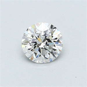 Picture of 0.50 Carats, Round Diamond with Good Cut, E Color, VVS2 Clarity and Certified by GIA