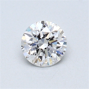 Picture of 0.50 Carats, Round Diamond with Good Cut, E Color, VS2 Clarity and Certified by GIA