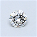 0.50 quilates, Redondo Diamante , Color I, claridad VVS1 y certificado por GIA