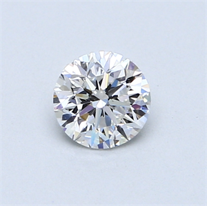 Picture of 0.50 Carats, Round Diamond with Good Cut, E Color, VS1 Clarity and Certified by GIA