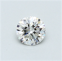 0.50 Carats, Round Diamond with Good Cut, H Color, VS1 Clarity and Certified by GIA