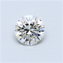 0.50 Carats, Round Diamond with Good Cut, I Color, VVS1 Clarity and Certified by GIA