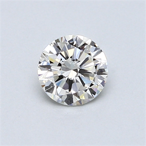 Picture of 0.50 Carats, Round Diamond with Good Cut, H Color, VS1 Clarity and Certified by GIA