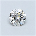 0.50 Carats, Round Diamond with Good Cut, G Color, VVS1 Clarity and Certified by GIA