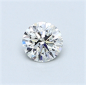0.50 Carats, Round Diamond with Good Cut, I Color, VS2 Clarity and Certified by GIA